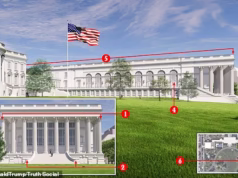 ‘Falhas’ humilhantes reveladas no design do salão de baile de Trump na Casa Branca, apesar da construção já em andamento