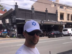 Funcionários do ativista judeu ‘disfarçado’ de David Cape chegam a um impressionante assentamento após confronto com funcionários de um café pró-palestino