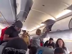 Vídeo de pesadelo mostra terror no jato Frontier enquanto passageiro que fala francês anuncia que trará bomba