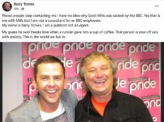 Como o ativista de Edwards zomba da demissão da estrela da Radio 2 Scott Mills pela BBC, declarando ‘este é o mundo em que vivemos’