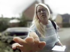 A trabalhadora do sexo apareceu na casa da família para chantagear o homem para que lhe pagasse milhares de libras enquanto ele ia para a prisão