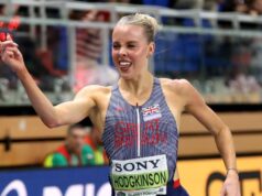 Hodgkinson conquistou seu primeiro título mundial indoor
