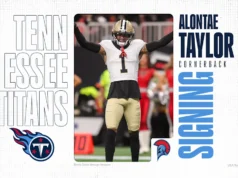 Titãs concordam em acordo de US$ 60 milhões com Saints CB Alonte Taylor