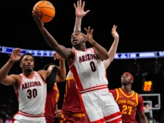 A campainha de Jaden Bradley leva o Arizona à vitória por 82-80 no Big 12 Tournament sobre o estado de Iowa