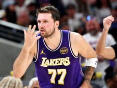 O melhor marcador do Lakers atrás da noite de 43 pontos de Doncic