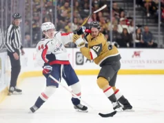 Dylan Strome marca no tempo regulamentar e nos pênaltis na vitória do Capitals sobre os Golden Knights por 5-4