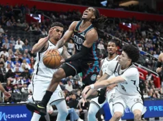 Os Pistons construíram uma vantagem de 23 pontos enquanto os Nets se recuperavam para a vitória impressionante