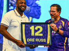 ‘Fiquei um pouco emocionado’: Andre Russell aposenta sua camisa 12 na KKR