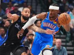 A estrela do Thunder, Shai Gilgeous-Alexander, perdeu o jogo contra o Bulls devido a uma dor de estômago