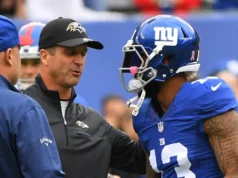 John Harbaugh e Odell Beckham discutem reencontro com Giants