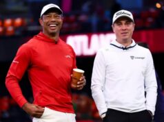 Justin Thomas revelou se deseja Tiger Woods como o próximo capitão da Ryder Cup dos EUA