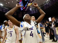 Flau’jae Johnson dá ao público da LSU um show final do torneio da NCAA enquanto os Tigers chegam ao Sweet 16: ‘Que maneira de sair’