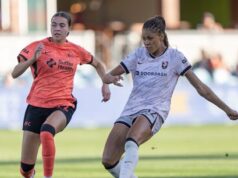 Jonsdotti demite Angel City na vitória por 3 a 1 sobre o Bay FC