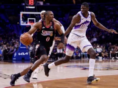 O guarda All-Star do 76ers, Tyrese Maxey, perderá pelo menos 2 jogos devido a uma torção no dedo