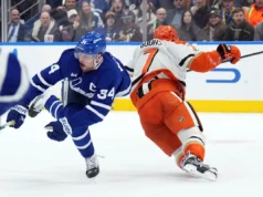 Auston Matthews, estrela do Maple Leafs, deixa ‘Radko Gudas’ após lesão no joelho