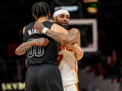 Josh Minot, do Nets, respondeu marcando 24 pontos, o melhor da carreira, sobre o Hawks