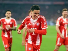 Jamal Musiala, do Bayern de Munique, foi eleito o Melhor em Campo na vitória por 4 a 1 sobre o Gladbach.