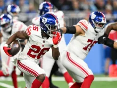 Devin Singletary, do New York Giants, sofreu um corte salarial significativo