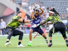 Flag Football Classic: Equipe dos EUA através da competição da NFL em um torneio round-robin no estilo olímpico