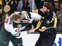 Onde estão os Bruins com menos de 10 jogos restantes na temporada regular