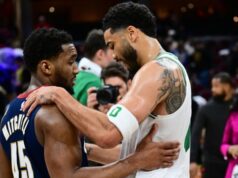 Vitória do Celtics de Jayson Tatum contra Donovan Mitchell. Cavalos