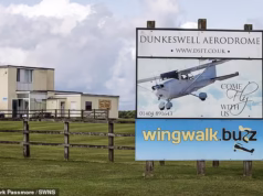 Paraquedista ‘experiente’, 49, morreu ‘salto de wingsuit com um amigo’ no aeródromo de Devon, disse a operadora