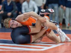 A luta livre de Illinois ficou em 15º lugar no campeonato da NCAA