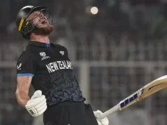 O século recorde de Finn Allen viu a Nova Zelândia chegar à final da Copa do Mundo T20