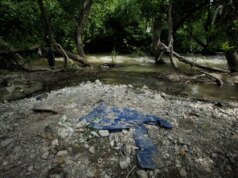O homem alegou que estava cavando em busca de um tesouro, acima de Meth, em East Oakland, quando encontrou pernas humanas decepadas.