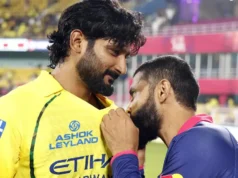 Ravindra Jadeja beija o brasão do CSK após vitória do RR, momento emocionante derrete corações