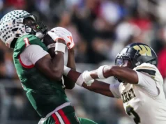 Monshun Sales, WR 5 estrelas de 2027, corre 40 jardas em uma combinação da NFL