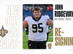 Saints assina novo contrato após adquirir DT John Ridgeway no comércio
