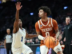 Vokietaitis tem 23 vitórias quando o 11º colocado Texas Dybantsa e o nº 6 BYU superaram 79-71 em March Madness.