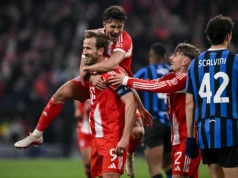 Harry Kane animado com vitória na Liga dos Campeões sobre Atalanta