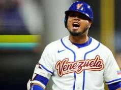 O calouro do Giants, segunda base, Arayez, acertou dois home runs no WBC