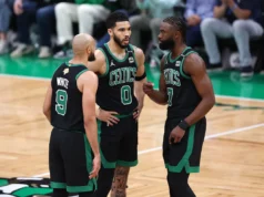 Derrick White lidera o Boston Celtics, Jayson Tatum ou Jaylen Brown