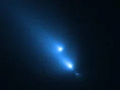 Hubble da NASA acidentalmente colide com um cometa em tempo real