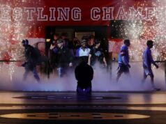 Resultados finais do torneio estadual de luta livre OHSAA, pontuações da equipe para campeonatos de Ohio em DI, D-II, D-III, chaves femininas