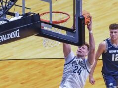 Imagem TST: Utah State derrota Villanova por 86-76 na Old Arena.