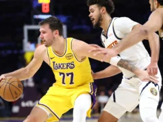 Luka Doncic acerta o saltador selvagem para liderar o Lakers sobre o Nuggets na prorrogação