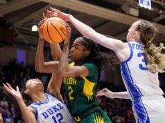Os 17 pontos de Thomas lideram o 3º Duke, ultrapassando o 6º Baylor por 69-46 na segunda rodada feminina do March Madness