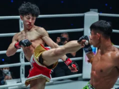 Nadaka mantém o título mundial de Muay Thai peso átomo com exibição magistral contra Songchainoi no One Samurai 1