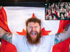 Fãs de Buffalo se unem para cantar o hino nacional do Canadá depois que o microfone do cantor é cortado