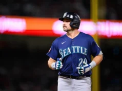 Cal Raleigh Angels permanece sem home run após RF Joe Adele roubar