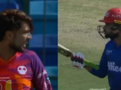 Grande batalha no PSL: Faheem aponta com taco de Mohammad Amir após postigo, tensão no campo – ASSISTA