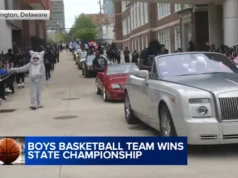 Time de basquete da escola secundária de Delaware tem honra de vencer o campeonato estadual