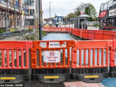 Indignação por custar aos contribuintes £ 4.198 por metro da ciclovia mais cara da Grã-Bretanha – que os moradores locais dizem que ninguém usará