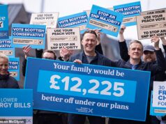 Os conservadores escoceses prometeram um aumento de £ 12 mil para as famílias enfrentarem a crise de vida