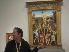 O mártir cristão São Sebastião é retratado como um homem trans asiático em uma exposição da National Gallery