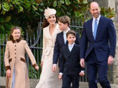 ‘Ele está crescendo tão rápido!’ Os fãs reais têm atropelado o príncipe George, de 12 anos, sobre seus irmãos durante os cultos de Páscoa – e ele já está se aproximando da altura de sua mãe quando ela usa salto alto